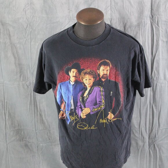 Band Shirt (VTG) - Reba and Brrooks and Dunn 1997 Tour - Men's XL - Picture 3 of 9